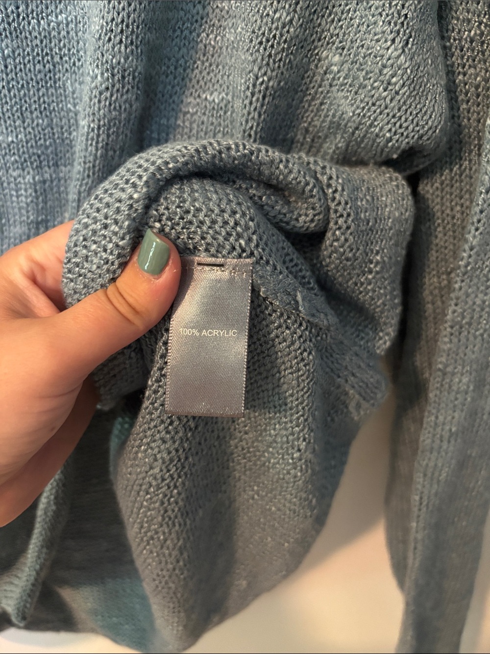 Coastal New England Summer Quiet Luxe Marled ReUnited Anchor Knit Sweater Large - Picture 3 of 5